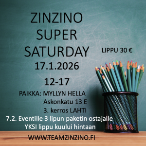 SUPER SATURDAY 17.1.2026 KOULUTUS 30 €