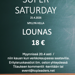SUPER SATURDAY LOUNAS 18 €