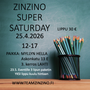 SUPER SATURDAY 25.4.2026 KOULUTUS 30 €