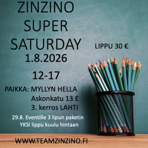 SUPER SATURDAY 1.8.2026 KOULUTUS 30 €