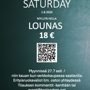 SUPER SATURDAY LOUNAS 18 €