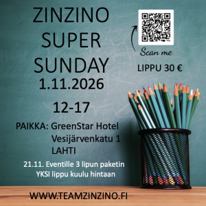 SUPER SUNDAY 1.11.2026 KOULUTUS 30 €