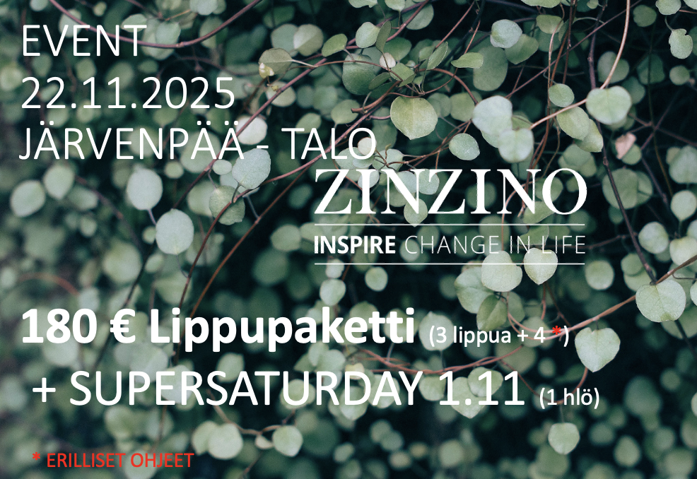 Event 22.11.2025 Järvenpää-Talo Lippupaketti 180 €