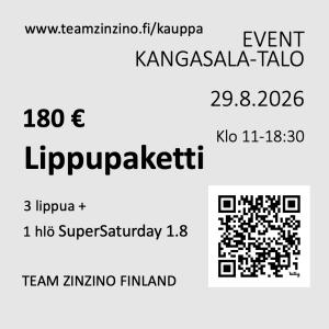 EVENT 29.8.2026 LIPPUPAKETTI