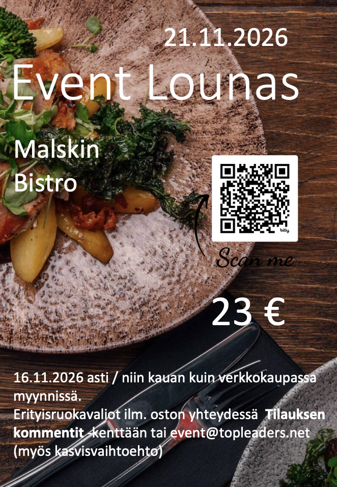 Lounas 23€ Event 21.11.2026